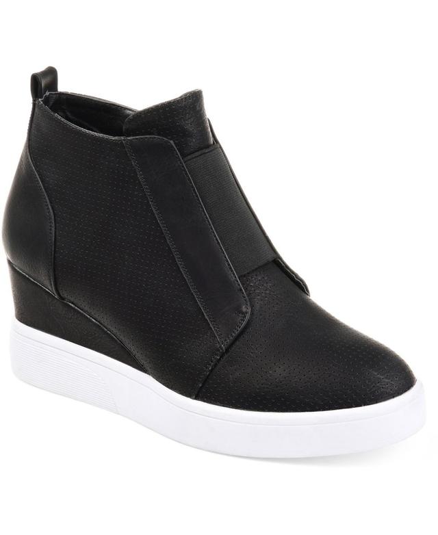 Journee Collection Clara Womens Wedge Sneakers Product Image