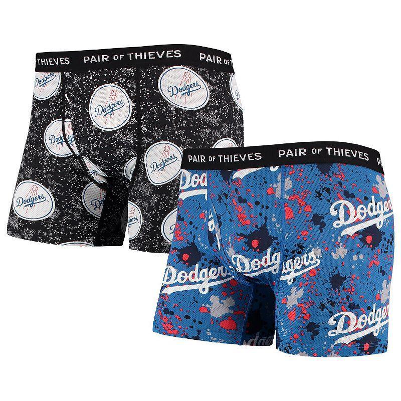 Mens Pair Of Thieves Royal Los Angeles Dodgers Super Fit 2-Pack Boxer Briefs Set - Royal Product Image