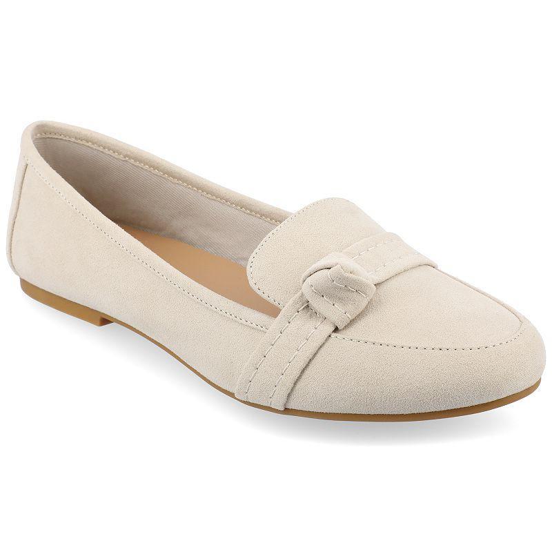 Journee Collection Marci Womens Loafers Ivory Product Image