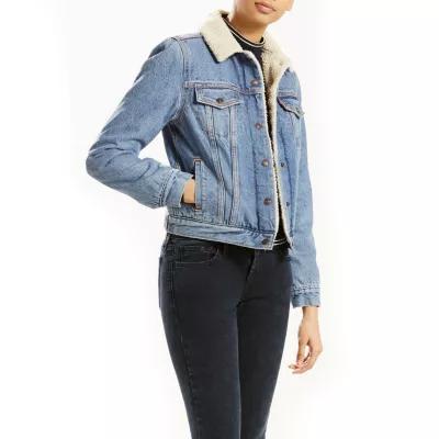 Levi's Womens Original Sherpa Trucker Denim Jacket Product Image