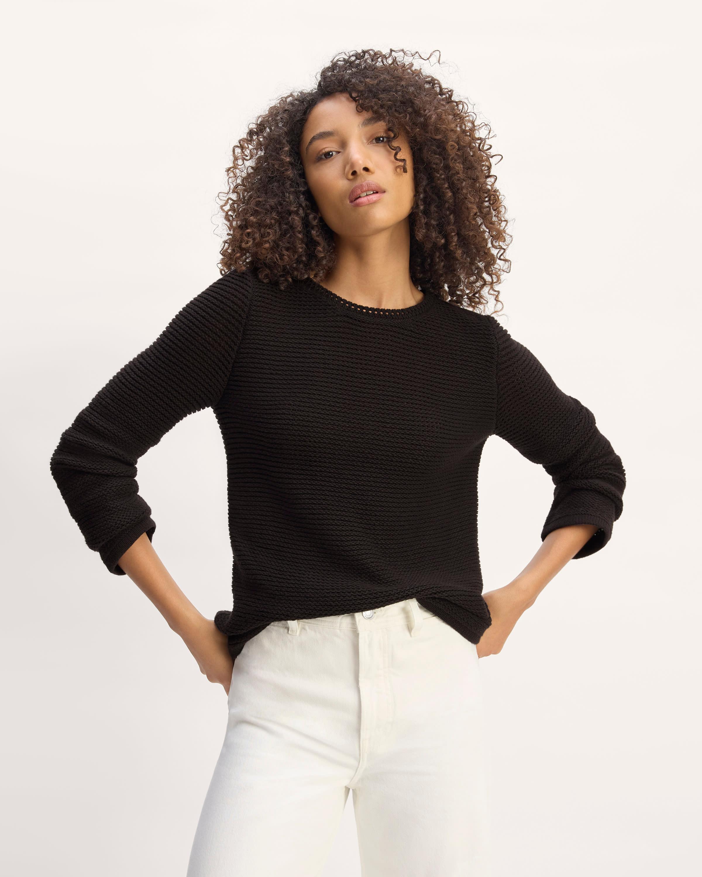 The Organic Cotton Open-Stitch Crew Product Image