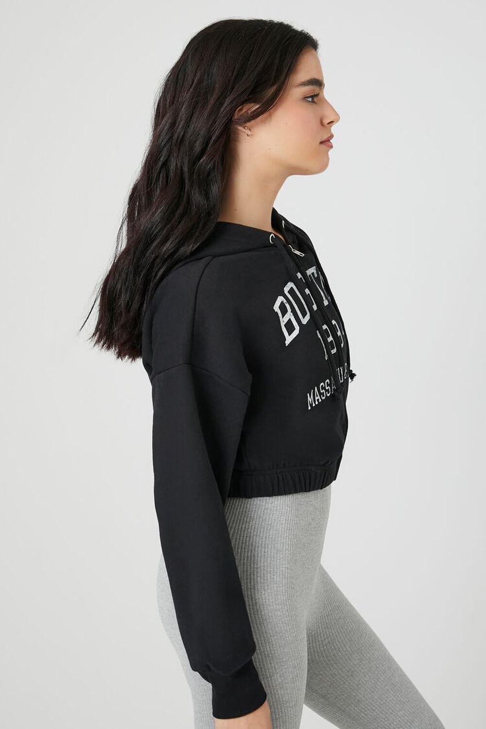 Fleece Boston Zip-Up Hoodie | Forever 21 Product Image