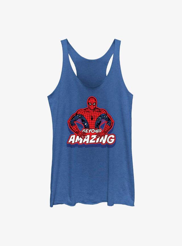 Marvel Spider-Man 60th Anniversary Beyond Amazing Spidey Pose Girls Tank Product Image