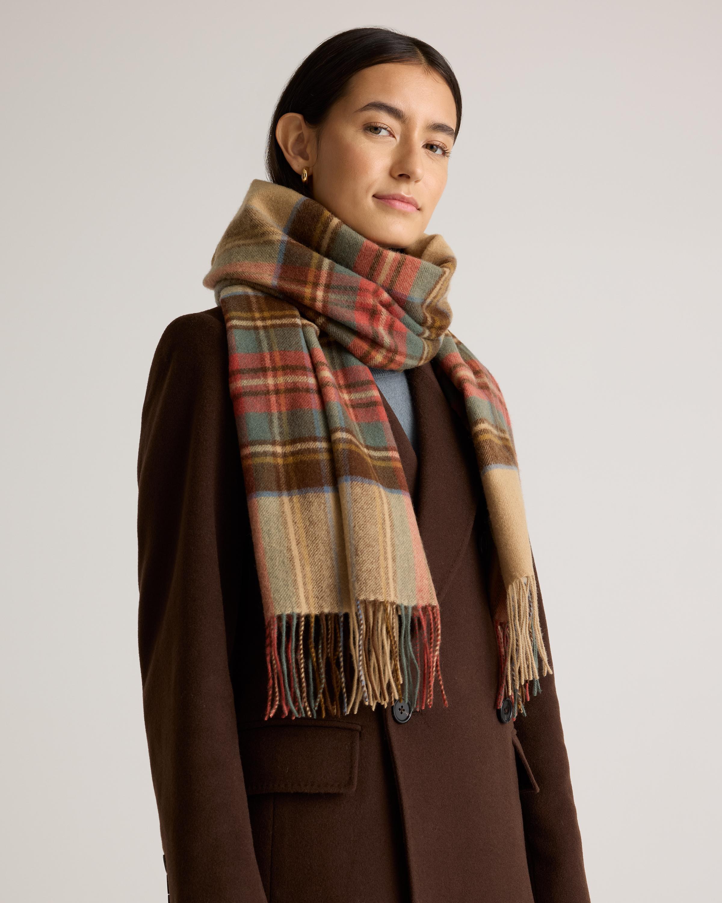 Mongolian Cashmere Tartan Scarf Product Image