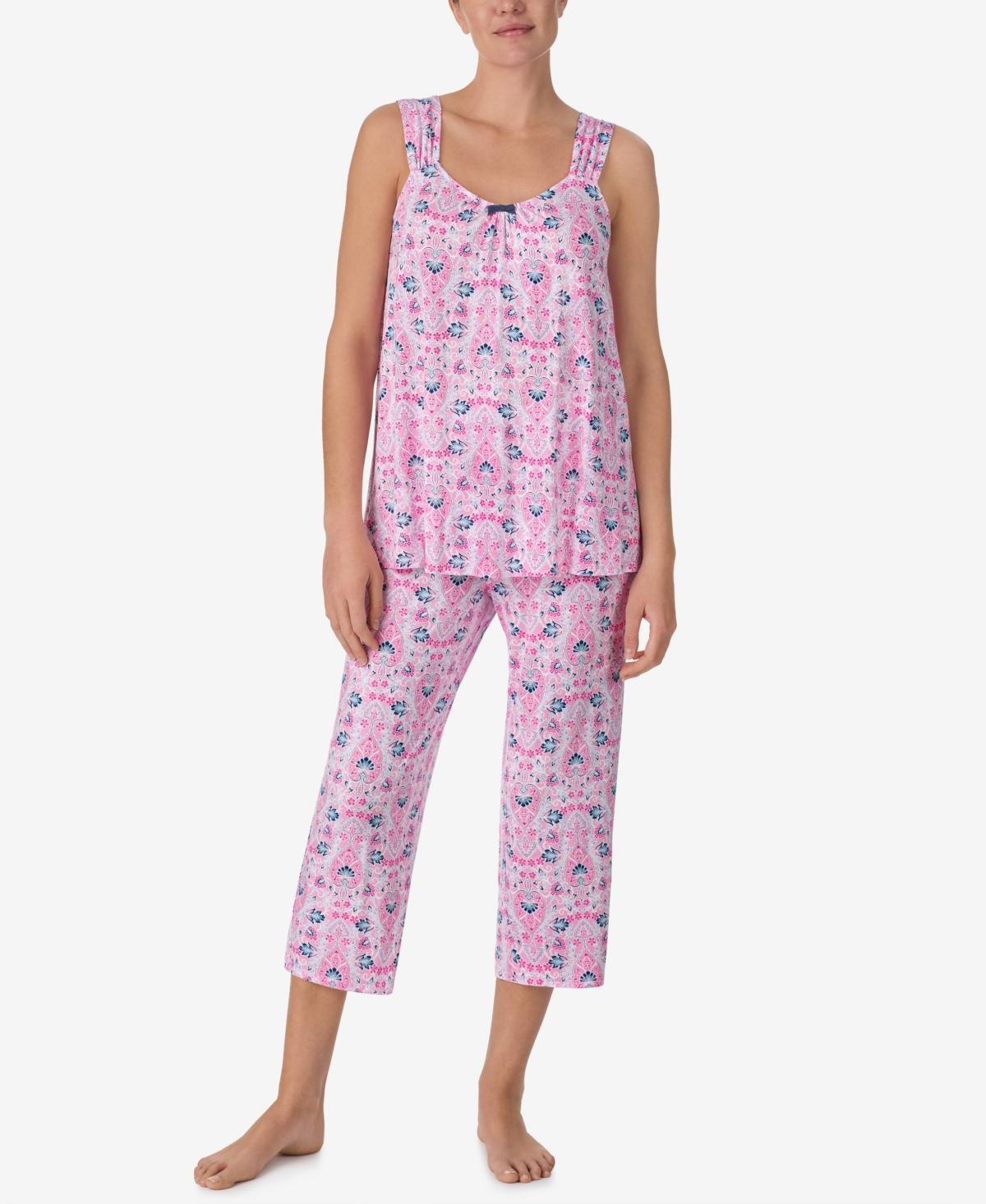 Ellen Tracy Womens Sleeveless Cropped Pj Set Product Image