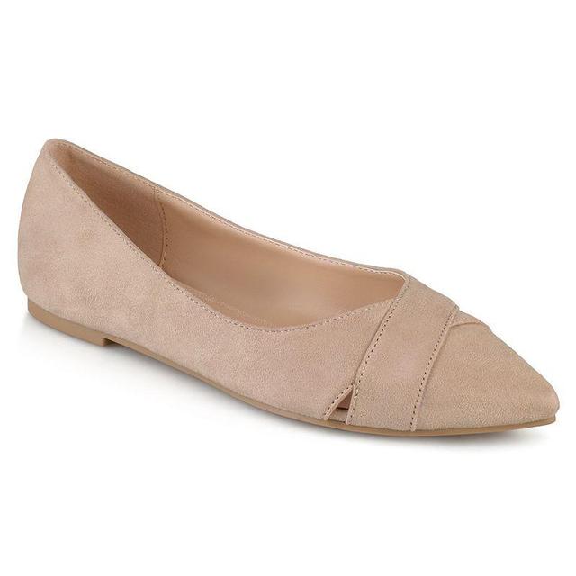 Journee Collection Winslo Womens Pointed Flats, Girls Brown Product Image