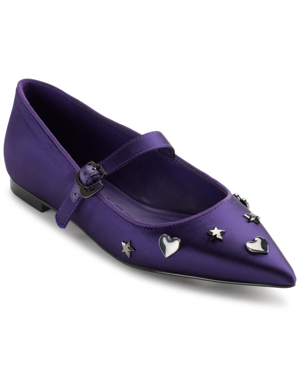 Karl Lagerfeld Paris Womens Veyda Mary Jane Pointed Toe Flats Product Image