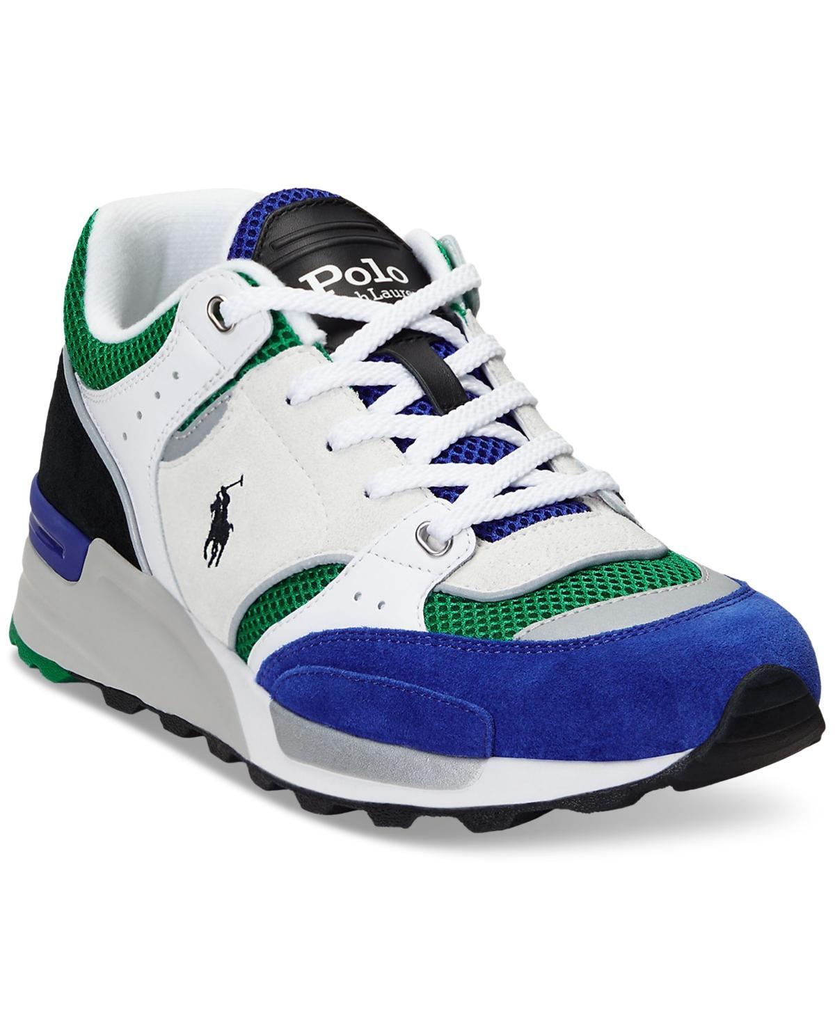 Polo Ralph Lauren Mens Trackster 200 Sneaker - White/royal Product Image