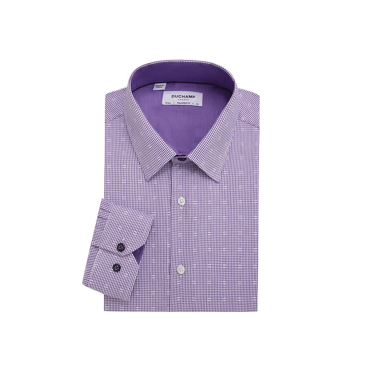 Duchamp London Mens Fancy Check Dress Shirt Product Image