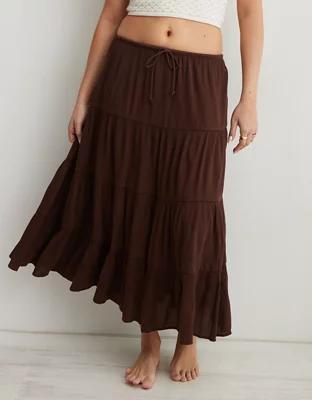 Aerie Beach Club Tiered Maxi Skirt product image