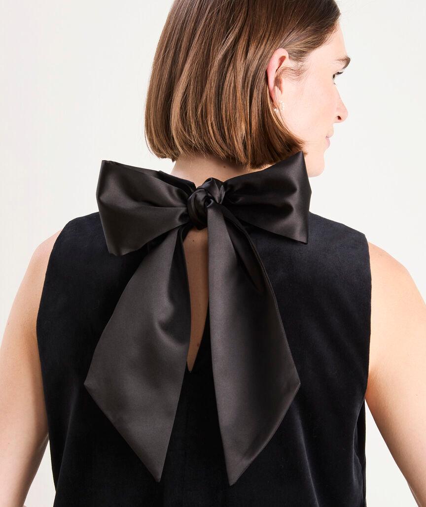 Velvet Bow Back Dress Product Image