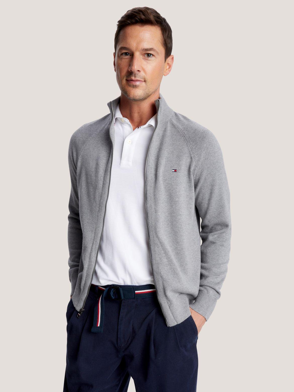 Tommy Hilfiger Men's Flag Logo Zip Sweater Product Image