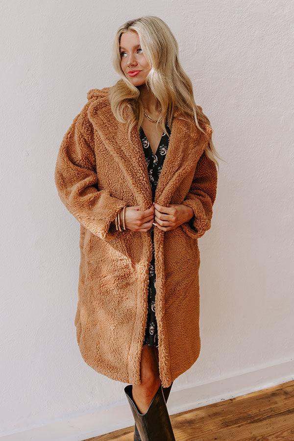 Falling For Cozy Sherpa Coat Product Image