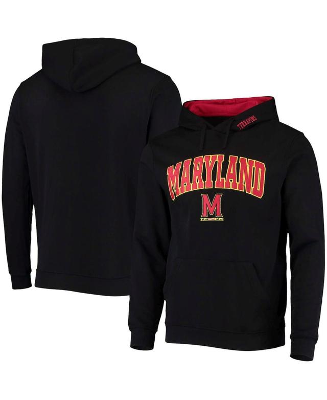 Mens Colosseum Maryland Terrapins Arch & Logo 3.0 Pullover Hoodie Product Image