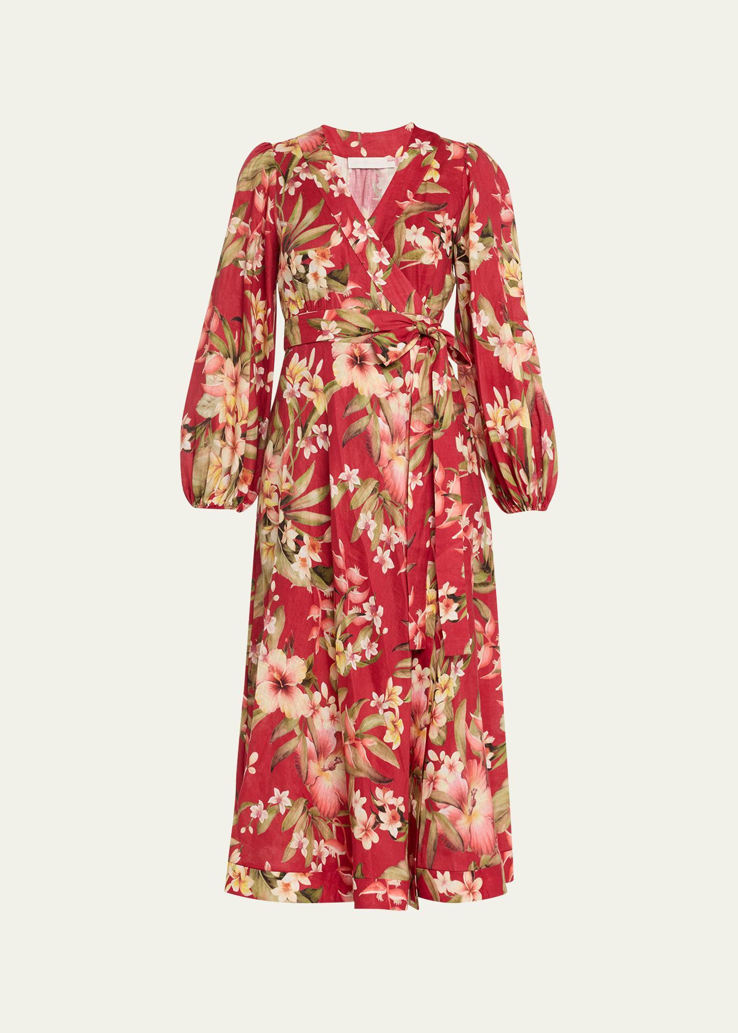 Lexi Floral Wrap Maxi Dress Product Image