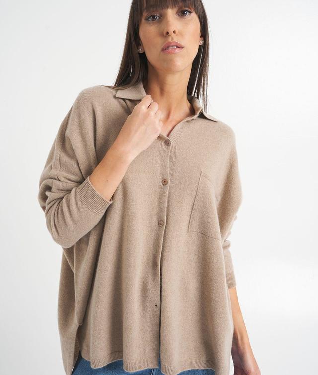 Knit shirt in cashmere  Product Image