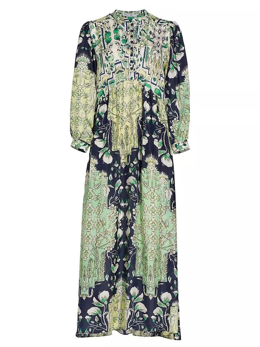 Bariloche Etal Floral Silk Maxi Dress Product Image