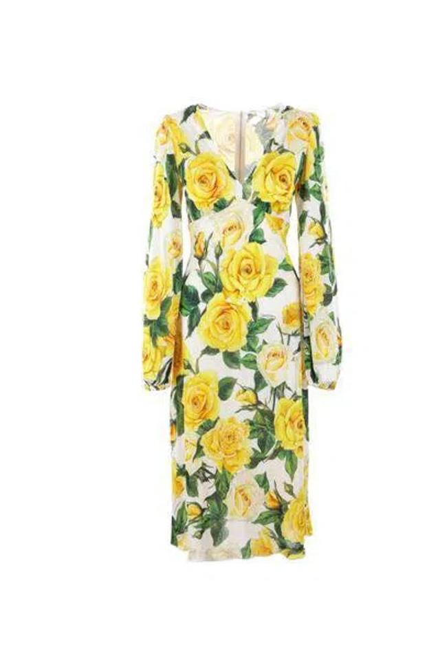 DOLCE & GABBANA Dresses In Yellow Roses Product Image