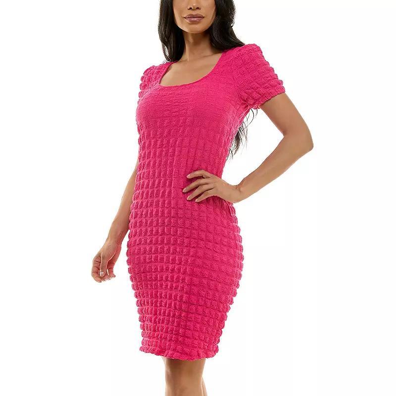 Womens Nina Leonard Popcorn Knit Sheath Dress Product Image