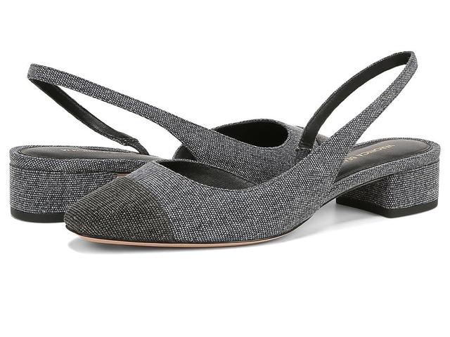 Cecile Bicolor Denim Slingback Ballerina Flats Product Image