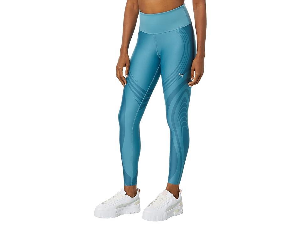 PUMA Eversculpt High-Waist Fleece Tights (Bold Blue) Women's Clothing Product Image