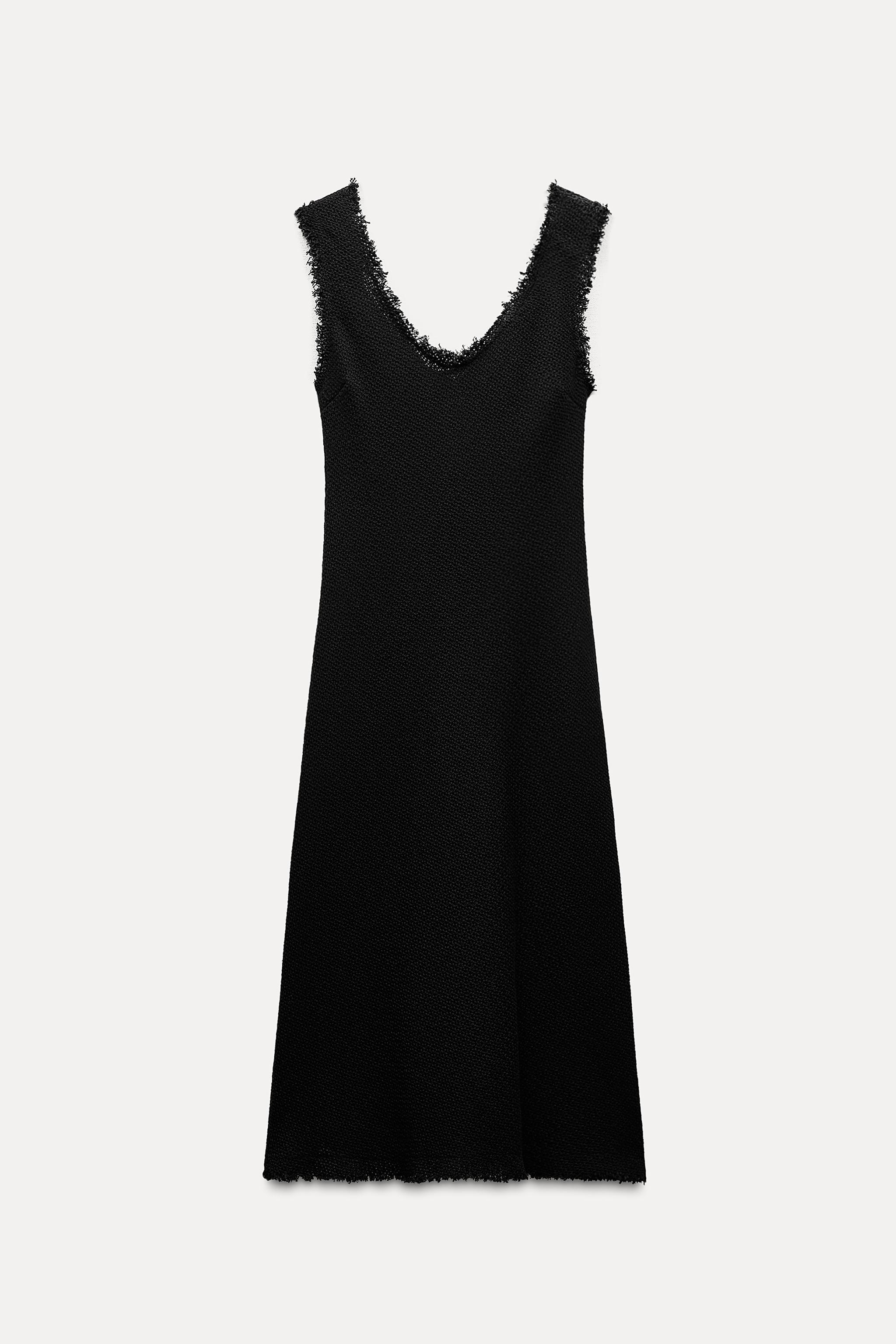 FRAYED MIDI DRESS ZW COLLECTION Product Image