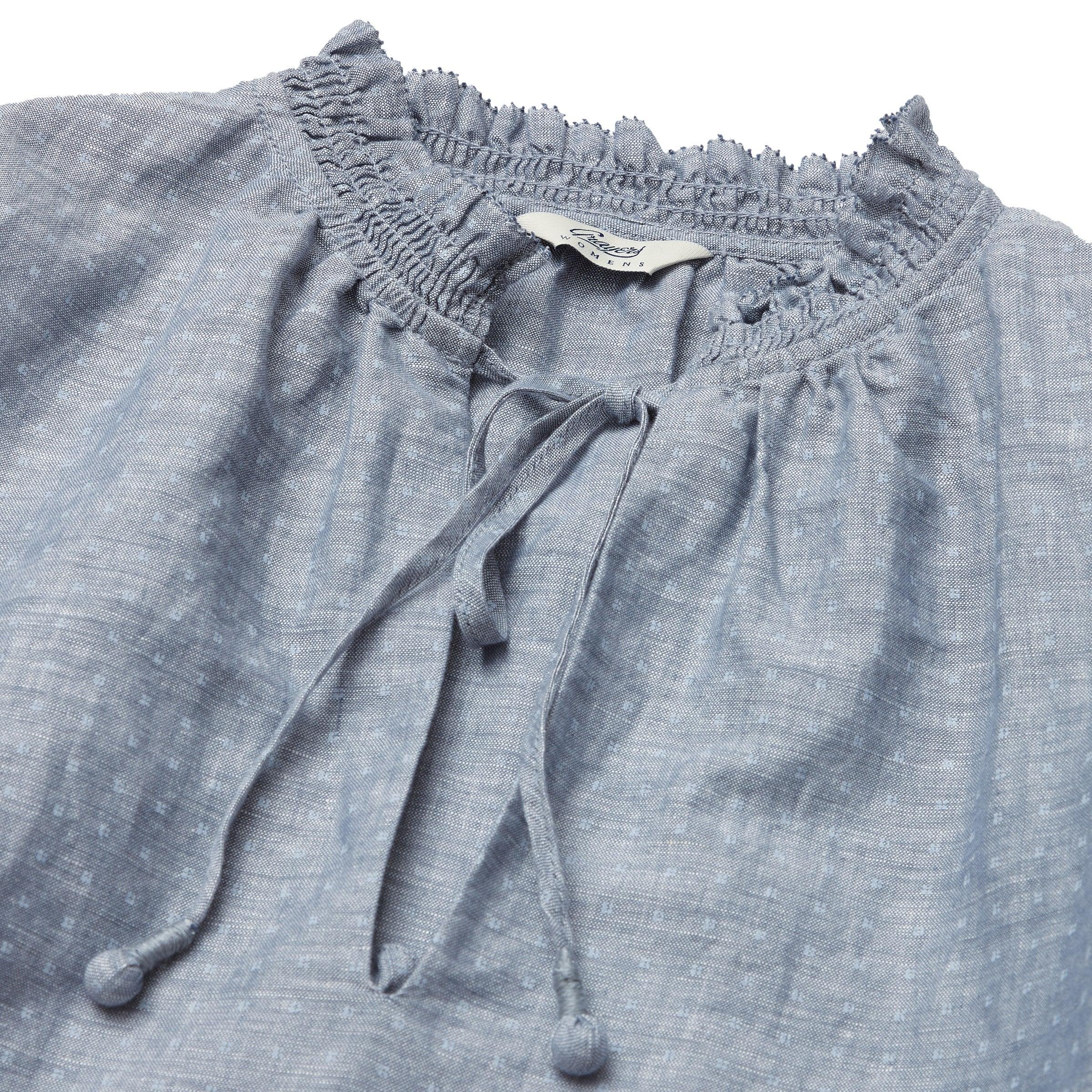 Women's Boho Blouse - Blue Chambray (Final Sale) Female Product Image