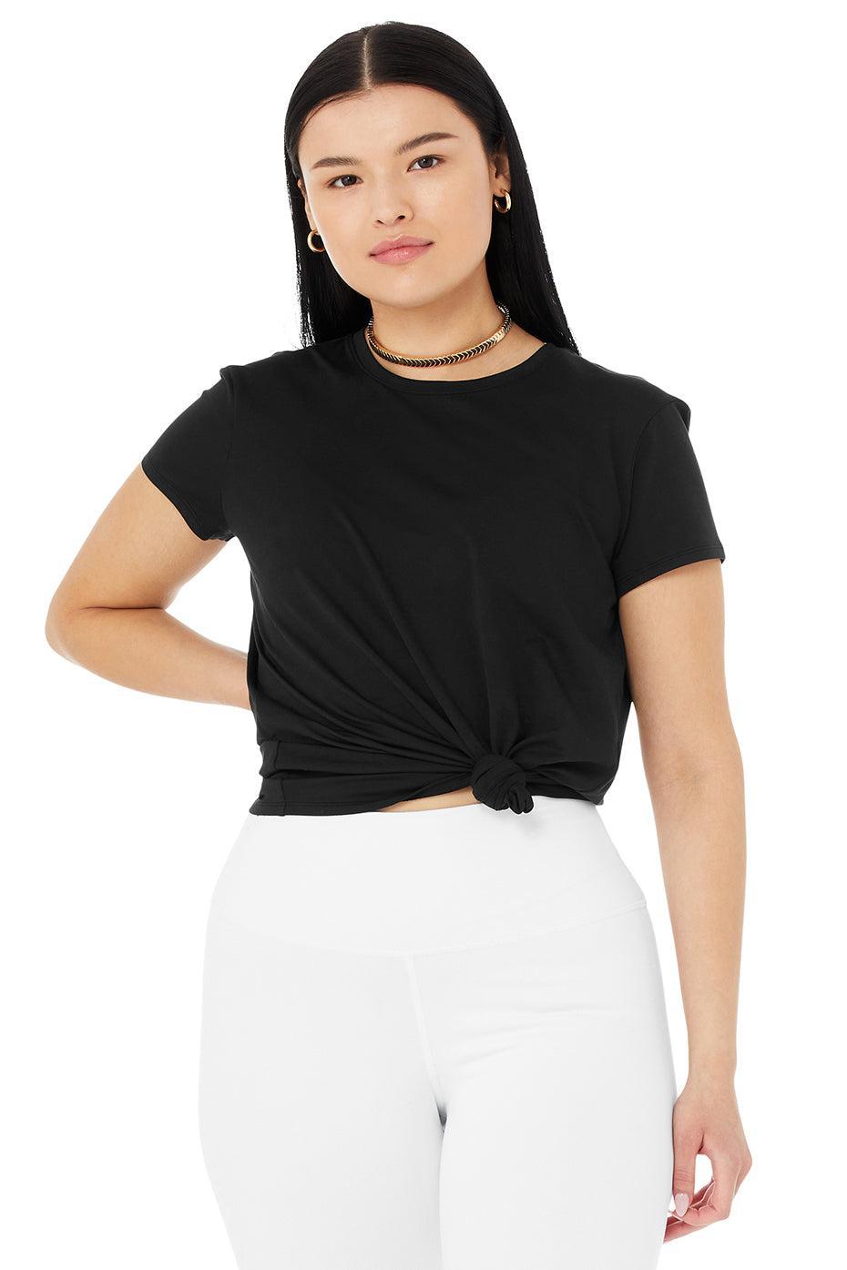 Alosoft Finesse Tee - Black Female Product Image