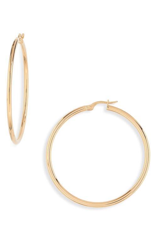 18K Yellow Gold Hoop Earrings/1.75 Product Image