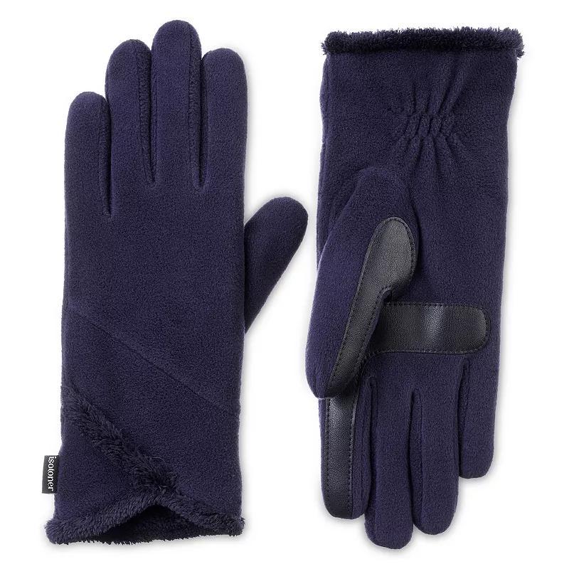 Womens isotoner SmartDRI Lined Stretch Fleece Gloves with Overlap Wrist Product Image