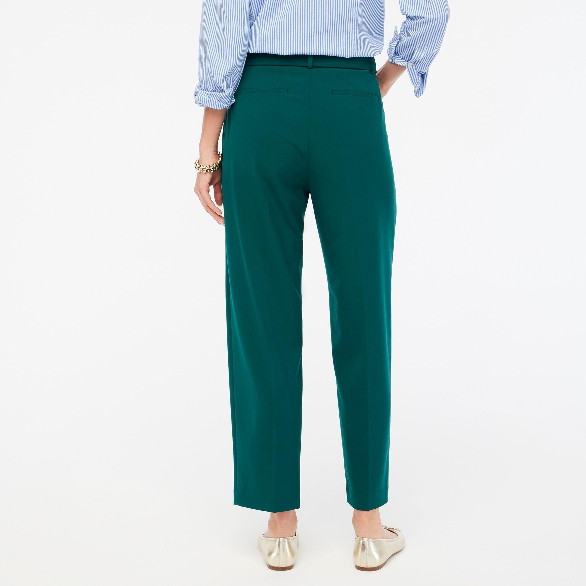 Belted straight-leg trouser pant Product Image