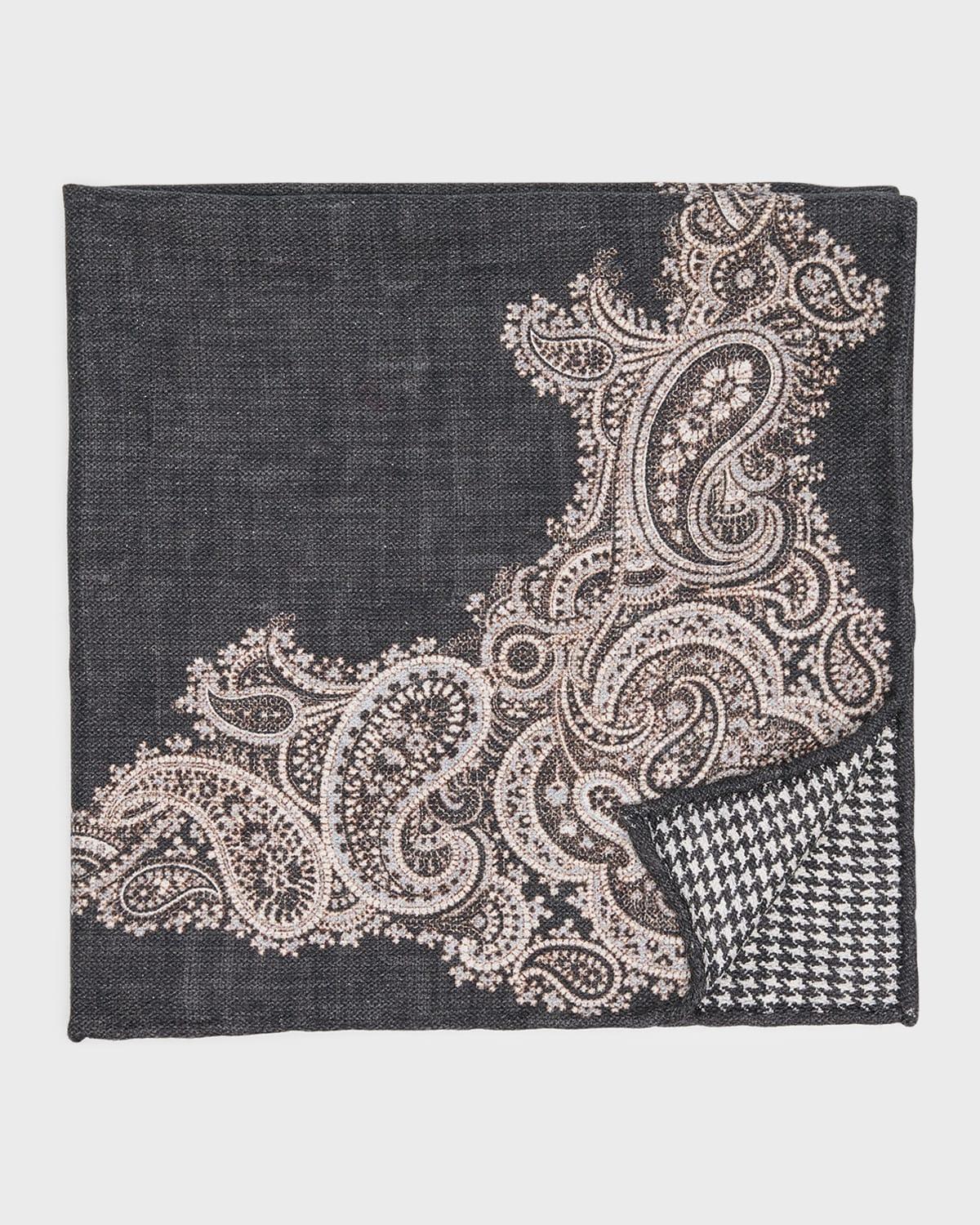 Men's Silk Double-Faced Pocket Square Product Image