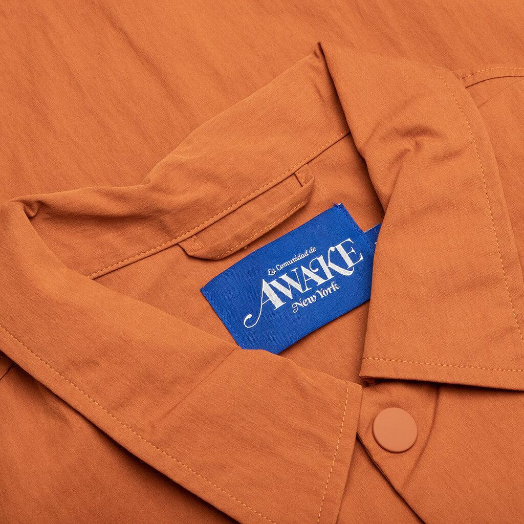 King Logo Twill Coaches Jacket - Rust Male Product Image