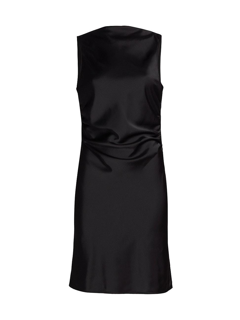 Womens Amira Satin Tie-Back Minidress Product Image