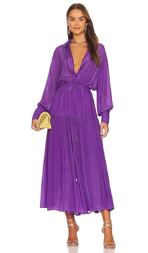 Karina Grimaldi Cassandra Dress in Purple. - size S (also in XS) Product Image