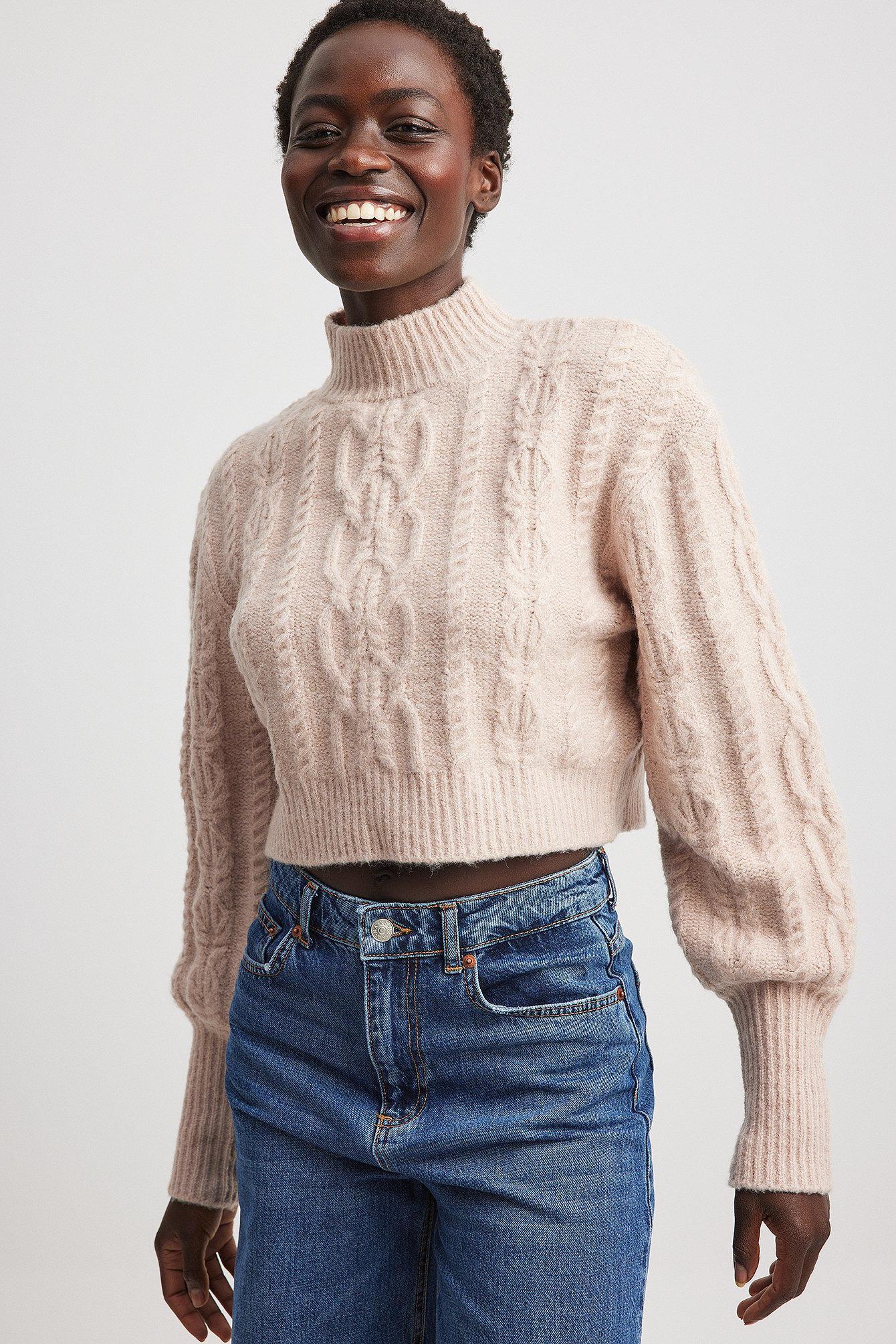 Cable Knitted Short Sweater product image