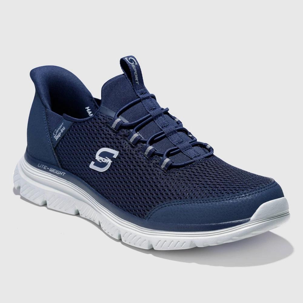 S Sport By Skechers Mens Moralis Step In Elastic Sneakers - Navy Blue 13 Product Image