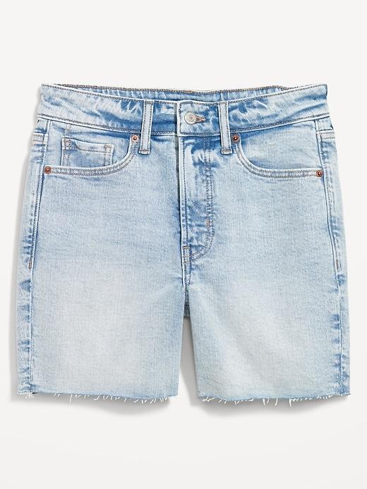 High-Waisted OG Jean Cut-Off Shorts -- 5-inch inseam Product Image