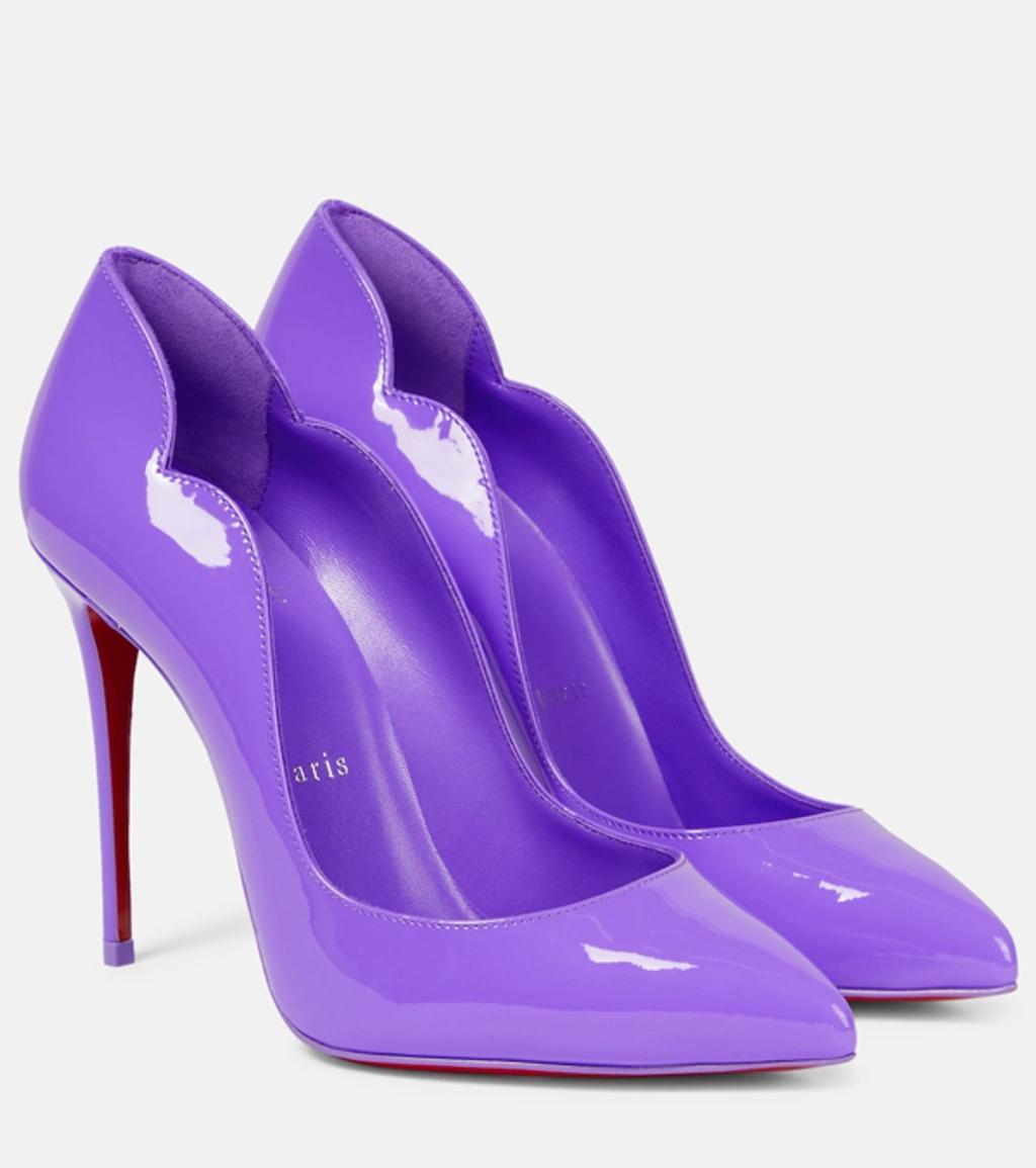 Hot Chick Patent Leather Pumps In Purple Product Image