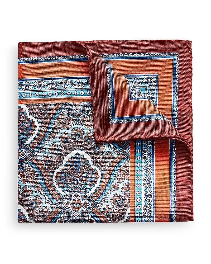 Mens Silk Paisley Pocket Square Product Image