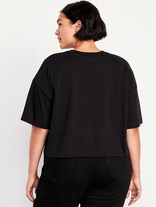 Vintage Oversized Crop T-Shirt Product Image