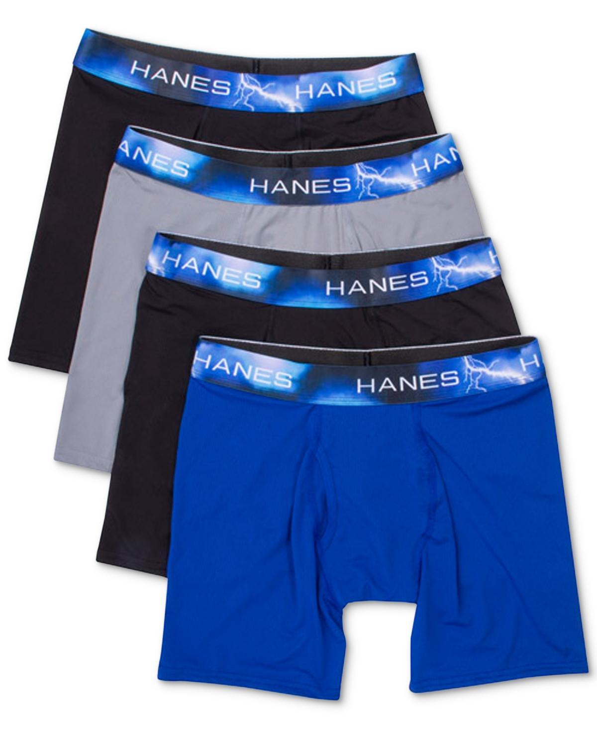 Mens Hanes 4-pack Sport X-Temp Air Mesh Boxer Briefs Product Image