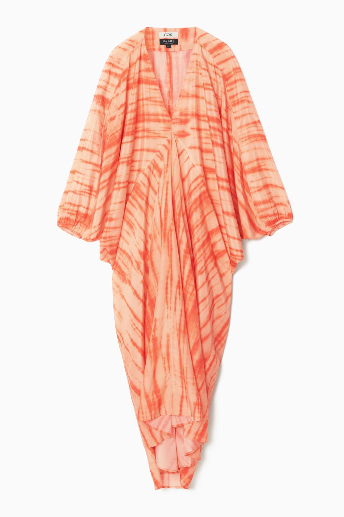 OVERSIZED SILK KAFTAN DRESS Product Image