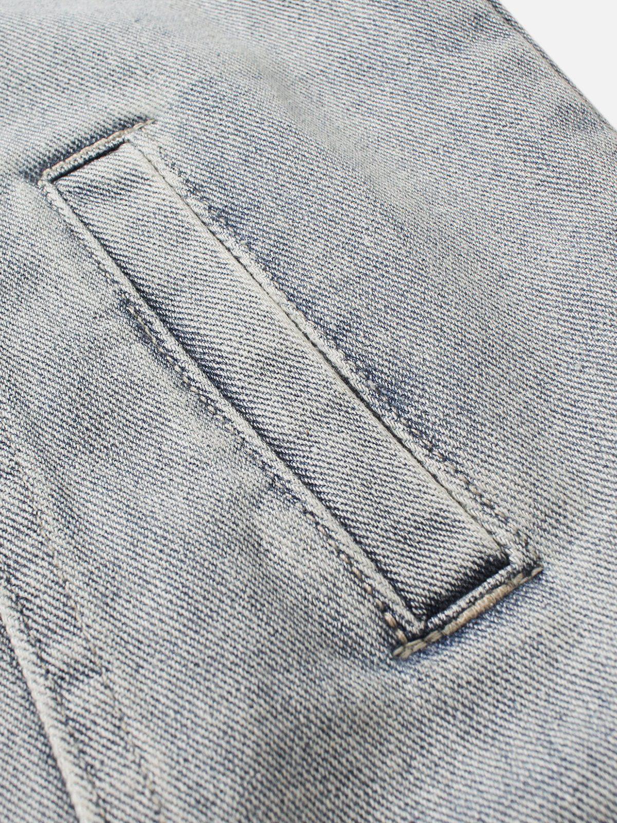 Aelfric Eden Fringe Star Washed Denim Jacket Product Image