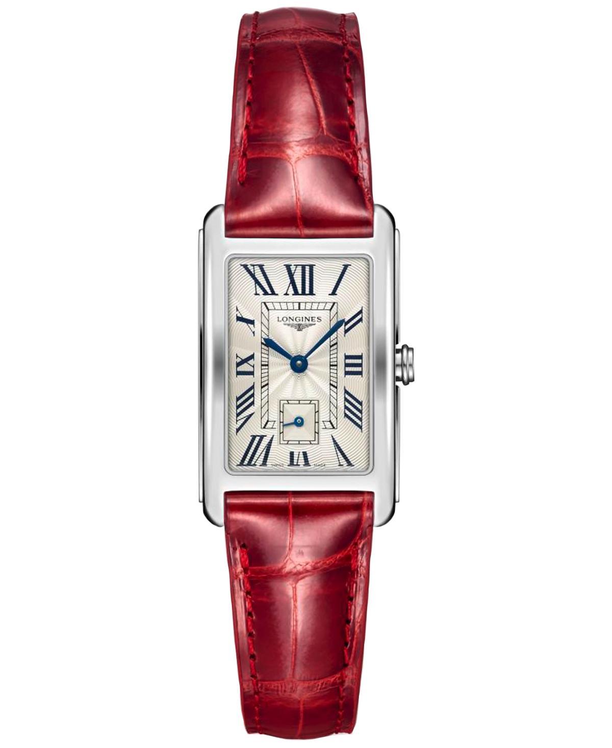 Longines DolceVita II Leather Strap Watch, 23mm x 37mm Product Image