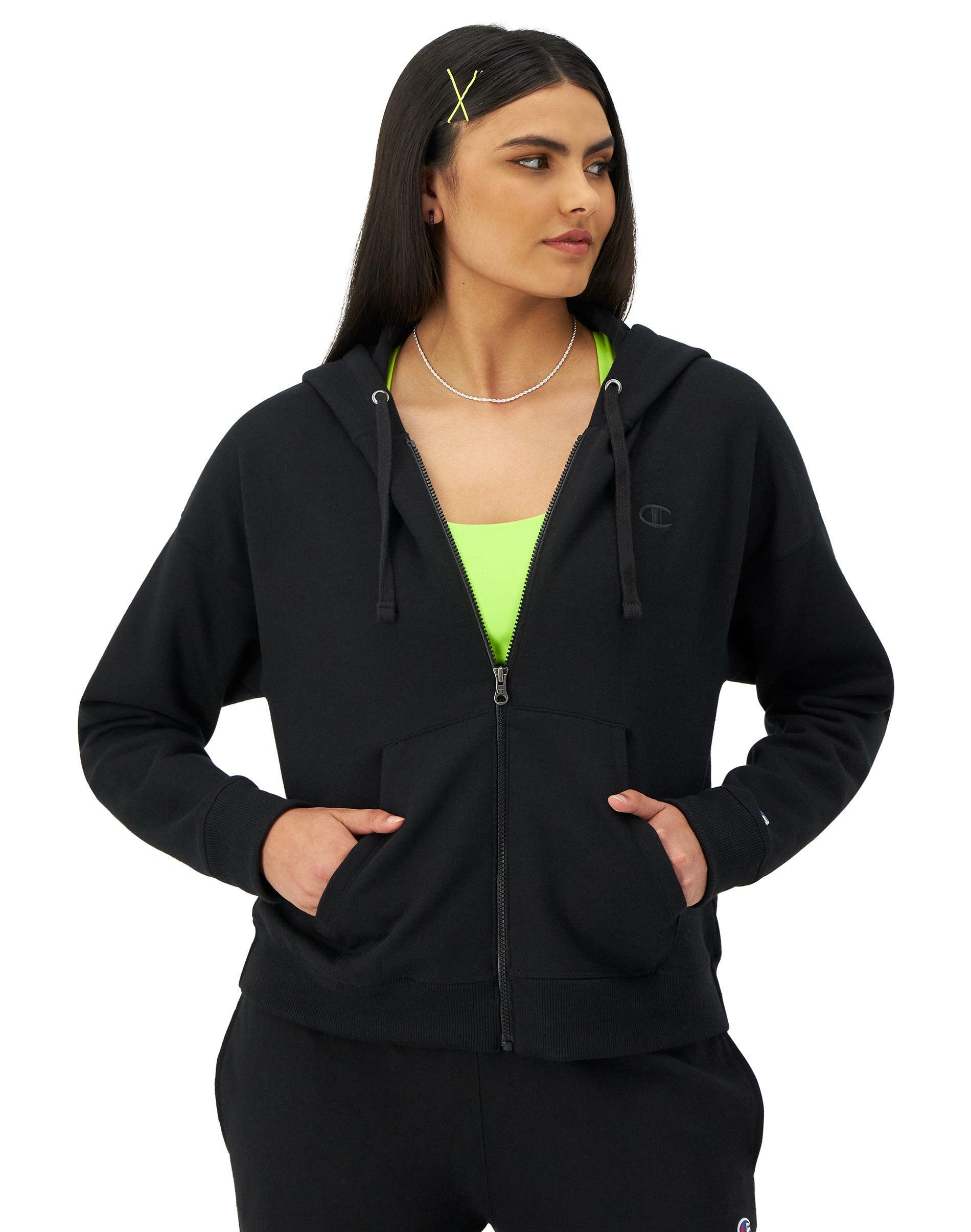 Champion Womens Powerblend Full-Zip Fleece Hoodie Product Image