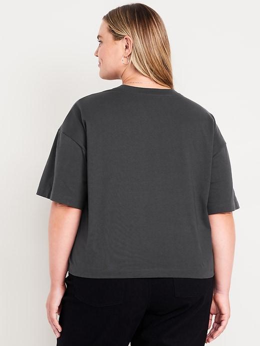 Oversized Crew-Neck Embellished T-Shirt Product Image