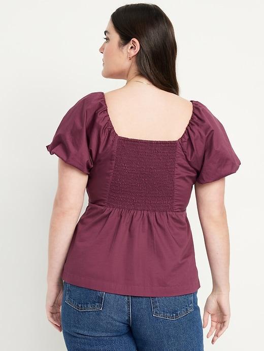 Waist-Defined V-Neck Top Product Image