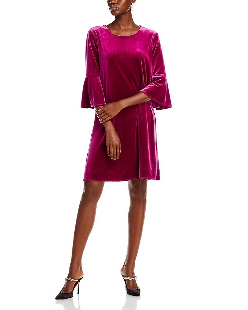 Caroline Rose Bella Velvet Bell Sleeve Dress Product Image