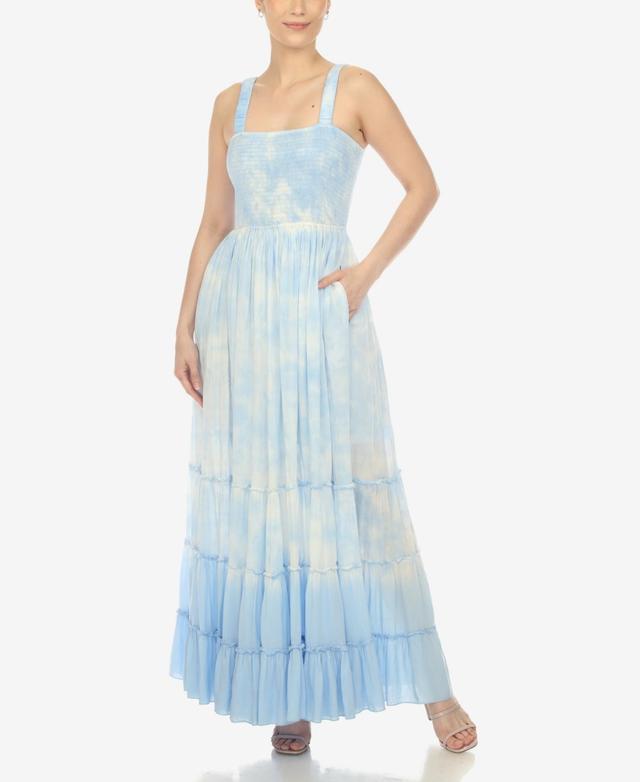 Women's Smocked Ruffle Maxi Dress Product Image